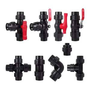 20~50mm Quick Coupling Garden Direct Water Pipe Connector Agriculture Irrigation System PE PVC Pipe Fittings