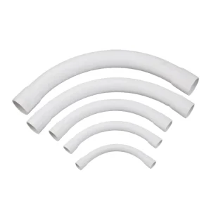 20mm 25mm PVC Pipe Conduit Fitting Plastic Electrical PVC End Bell Connector 90 Degree Elbow Sweep Bend