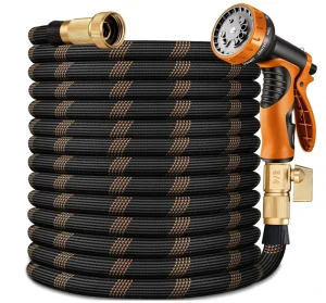 25ft Garden Hose Non-Expandable Water Hose Lightweight Outdoor Hose For Yard Lawn Car Washand Home Use