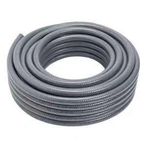 25mm 1″ Electrical GI Metal PVC Coated Metallic Liquid Tight Flexible Conduit With Cotton Line For Photovoltaic Cable Protection