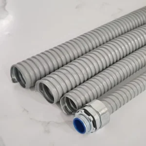 25mm 1 Inch PVC Coated Galvanized Steel Flexible Conduit RoHS CE Certified Fire Resistant Waterproof for Building Wire