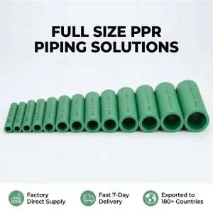 25mm 32mm 40mm 50mm Ppr Pipe Thermofusion Pipes Plastic Polypropylene Pipe