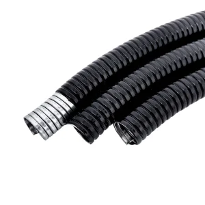 25mm Fire Resistant Stainless Steel Flexible Metal Conduit Waterproof PVC Coated GI Electrical Conduit Pipe Conduits & Fittings