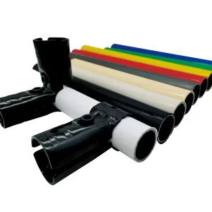 28.6mm ABS Lean Pipe 28mm PE Coated Welded Steel Tube for Industry Pipe Flow Rack Assembly