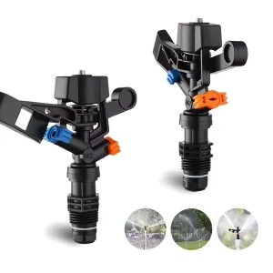 3/4″ Adjustable Oscillating Plastic Sprinkler Head for Garden Lawn Irrigation