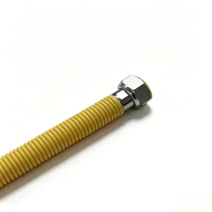 3 4″ FF 30cm Yellow PVC Coated 304 Stainless Steel Flexible Gas Hose for Gas Pipeline Plumbing