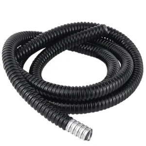 3/4 Inch PVC Coated Steel Flexible Corrugated Electrical Conduit Hose Waterproof White Black