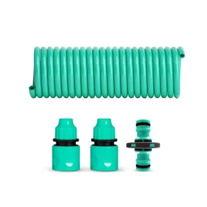3/8” 10m Degradable Spring Watering EVA Coil PVC Hose for Home Garden Watering