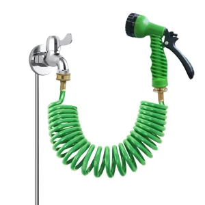 3 8″ EVA Retractable Hoses Car Washing Garden Hose Flexible Water Hose With Solid Brass Connector