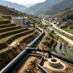 3 Inch 75mm Black Thick PE Plastic HDPE Poly Irrigation Pipe Roll Black Plastic Water Pipe Roll