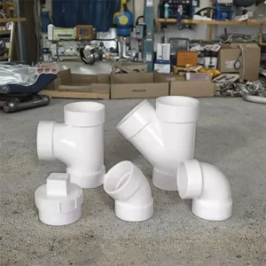 3 Way PVC Tube Connector Drainage Plastic Pipe Water Fitting Corner Elbow Plumbing Materials