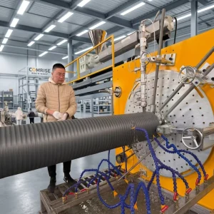 300-1200mm HDPE Sewage and Large Diameter Pipes Single-screw PLC Extrusion Machine with High Productivity Motor & Bearing