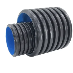 300mm High Pressure HDPE Double Wall Corrugated Pipe Flexible Durable Smooth Corrosion Resistant Drainage Rubber Ring