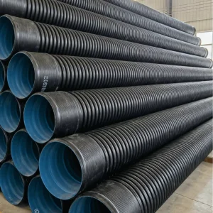 32 Inch HDPE Double Wall Corrugated PE Drainage Pipe 800mm SN 8KN Underground 50 Years Durability