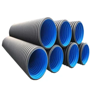 4 6 8 18 30 36 Inch SN4 SN8 HDPE Double Wall Corrugated Drainage Pipe Plastic Culvert HDPE Corrugated Pipe for Sewer Drainage