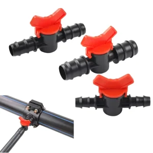 4/7 3/8/10/12/16/20/25mm Pipe Garden Tap 1/2″ 3/4″ Male Thread Water Hose Barb Connector Drip Irrigation Mini Valve