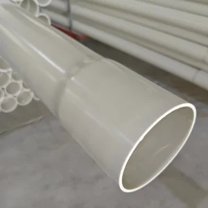 4″ PVC Plumbing Pipes with Bell End Agricultural PVC Piping for Water Supply and Drainage Outdoor Municipal Plastic Tubes