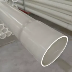 4″ PVC Plumbing Pipes with Bell End Agricultural PVC Piping for Water Supply and Drainage Outdoor Municipal Plastic Tubes