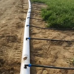 4.5 Inch Pre Drilled High Pressure Flexible Plastic PE Media Hose for Garden Farm Drip Irrigation System Roll Packed