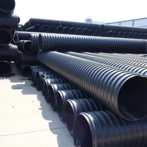 400mm Diameter HDPE Steel Strip Reinforced Spiral Corrugated Pipes Leak free Corrosion resistant Price