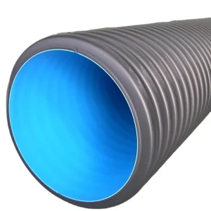 400mm SN8 HDPE PE Double Wall Corrugated Black Durable Lightweight ISO9001 Certified Sewage Drainage Culvert Pipe Socket Seal