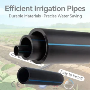 40mm 1.5inch 1 1.25 1.6Mpa HDPE Plastic Drip Irrigation Pipe Efficient Watering System for Garden Greenhouse Home