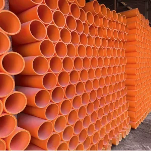 40mm 50mm 75mm MPP Plastic Cable Protection Pipe MPP Electrical Conduit Plastic Tube