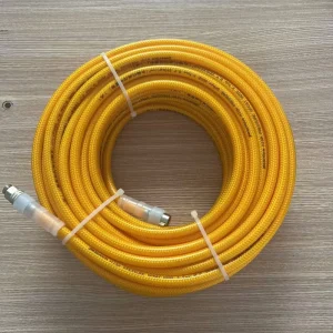 5/16 Inch High Pressure Flexible Breathing Air Compressor Hose Rubber Air Hose With Fittings for Pneumatic Tool