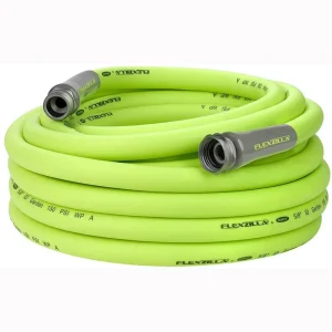 5/8 In. x 50 ft Expandable Plastic Garden Hose Heavy Duty Lightweight Drinking Water Safe Lead-In Design