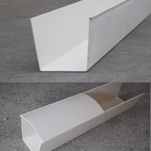 5.2/7inch PVC Drain Pipe Plastic Rain Water Pipe Roofing Rain Gutter Outdoor Decorative UPVC Rain Gutter