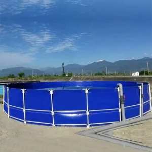 5000L Flexible Fish Farming Tank PVC Plastic Tank or Pond Pvc Tarpaulin Fish Pond or Tank