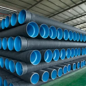 500mm 1000mm 63mm Large Drainage 10 12 14 15 Inch Diameter Plastic Culvert Drain HDPE Double Wall Corrugated Pipe
