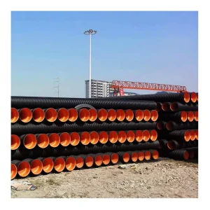 500mm 600mm Sn6 800mm Dn1000 1200mm Sn8 New Material Plastic HDPE Double Wall Sewage Corrugated Pipe 2500mm for Drainage