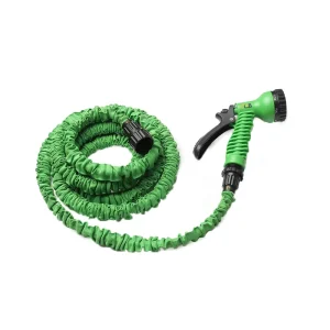 50FT 100FT Garden Hoses Quick Connector Water Hose Pipe with TPE Core Fabric Cover Flexible Expandable Water Hose