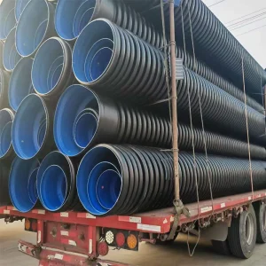 50mm-1200mm Black Polyethylene HDPE Double Wall Corrugated Culvert Pipe for High Pressure Drainage