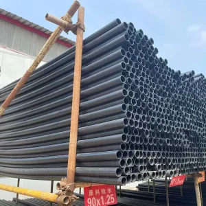 50mm 315mm 500mm PN16 PN10 Bar SDR11 PE100 HDPE Black Pipe High Pressure 100% Virgin Materials For Water Supply Drainage