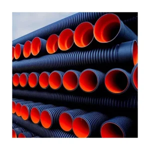 6 8 10 16 24 30 36 Inch 110 Sn 12 Dn120 160mm 600 1000mm Polyethylene Hdpe Double Wall Corrugated Drainage Drain Pipe Sewage