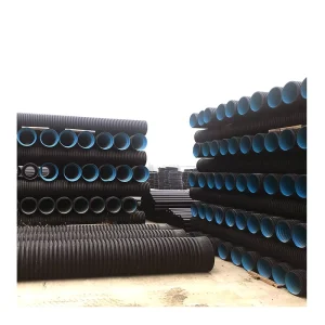 6 Inch Sn8 Plastic PE Double Wall Corrugated Pipe HDPE DWC Culvert Pipe
