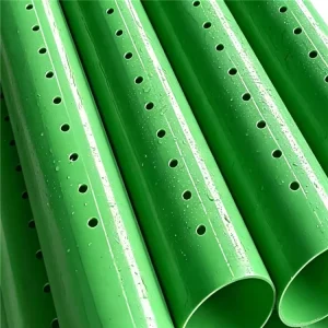 6 Inch White Customizable Hole Size PVC Perforable Drain Pipe