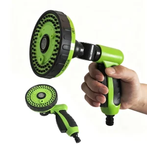 6-function Adjustable Angle Watering Spray Gun & Garden Lawn Sprinkler with High-pressure Large Shower Head
