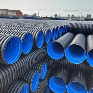 600mm 800mm 1000mm HDPE Large Diameter Sewer Drainage Pipe Double Wall Corrugated Spiral Plastic Tubes for Sewage