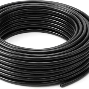 65.5ft 1/4″ OD Air Line PA12 Nylon Pneumatic Tubing High Pressure Flexible Air Line Hose 20 Meter Black Plastic Pipe