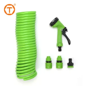 7.5/15/30 Meter EVA Outdoor Retractable Patio Coil Spring Recoil Garden Water Hose for Watering Washing
