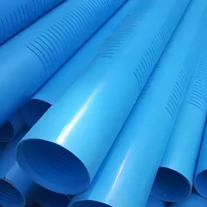 70mm Slotted Drainage PVC Pipe Perforated PVC Casing Pipe for Land Drainage Leach Fields and Groundwater Control