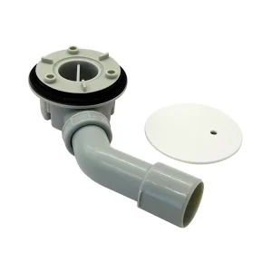 718008 Backflow Preventer Water Shower Drain with Elbow Pipe Plastic Shower Waste Drain Strainer