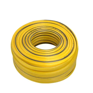 7kg Soft PVC Car Wash Water Pipe High Pressure Environmental Protection Black Yellow 100 Meters Four Seasons Use