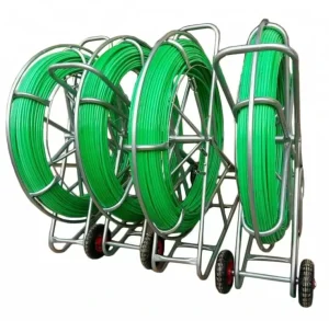 8mm 100m Fish Tape Fiberglass FRP Traceable Wire Duct Rodder Cable Snake Running Rod and Conduit Cable Duct