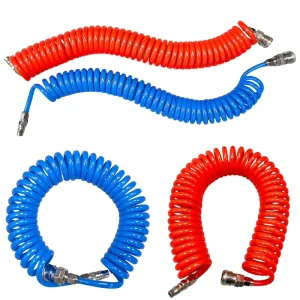 8x5mm TPU Polyurethane Recoil Tube Pneumatic Spring PU Air Hose High Pressure Flexible Spiral Air Brake Coiled Hose