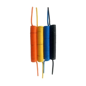 8x5mm TPU Polyurethane Recoil Tube Pneumatic Spring PU Air Hose High Pressure PU Flexible Spiral Air Brake Coiled Hose