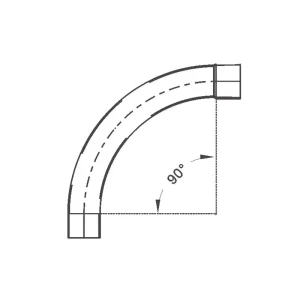 90 Degree PVC Sweep Bend Pipe Bell Mouth Grey UPVC Electrical Conduit Elbow with Socket Joint